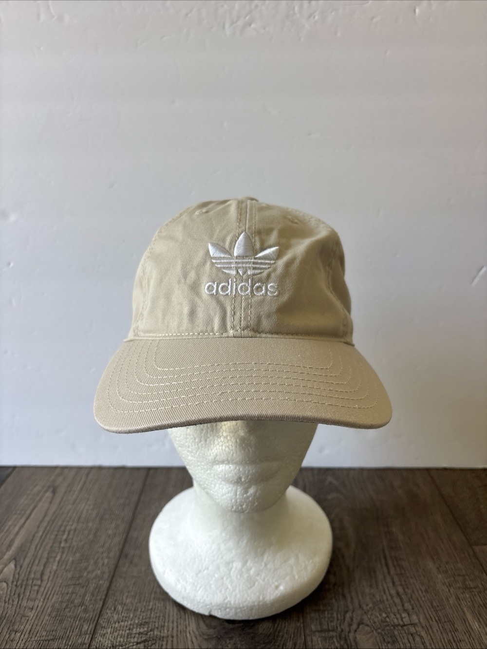 adidas Beige Trefoil Relaxed Baseball Hat